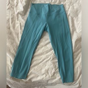 Teal Lululemon leggings size 12